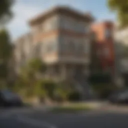 Charming residential street in San Francisco's Sunset District showcasing diverse architectural styles.