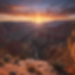 Stunning sunset over the Grand Canyon