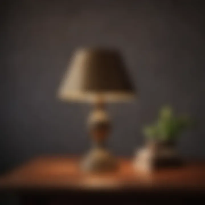 Vintage Brass Table Lamp