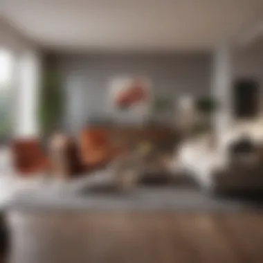 Modern Interior Design of Las Flores Apartments Interior layout of a stylish apartment highlighting modern design