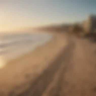 Stunning Santa Monica Beach View Scenic view of Santa Monica beach near Las Flores Apartments
