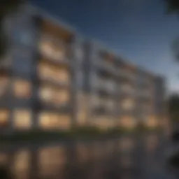 Stunning exterior view of Magnolia Park Apartments showcasing modern architecture.