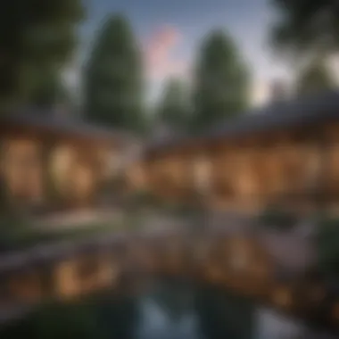 Lush Backyard and Outdoor Living Space of a Denver Mansion Lush backyard and outdoor living space of a Denver mansion