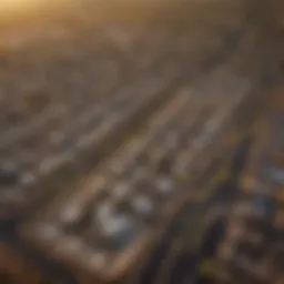 Aerial view of a sprawling master planned community in Phoenix