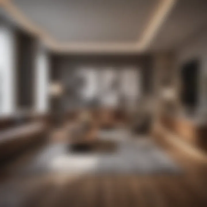 Luxurious living space showcasing modern interior design