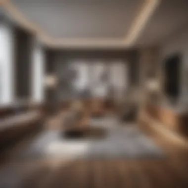 Luxurious Living Space at McKinley Hyde Park Apartments Luxurious living space showcasing modern interior design