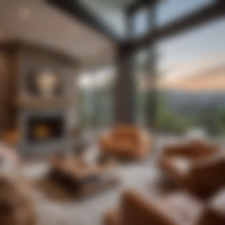 Cozy living room interior of a typical Mt. Helix rental property