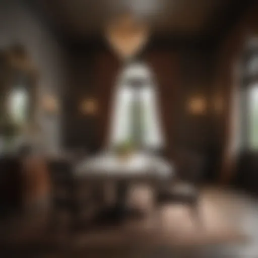 Elegant dining setup in a Boston restaurant