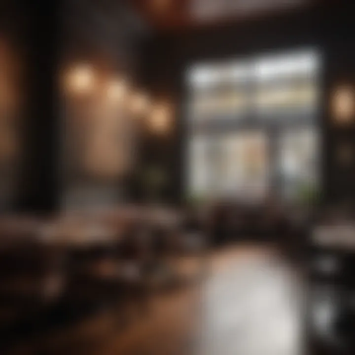 Stylish ambiance of a top-rated Boston restaurant
