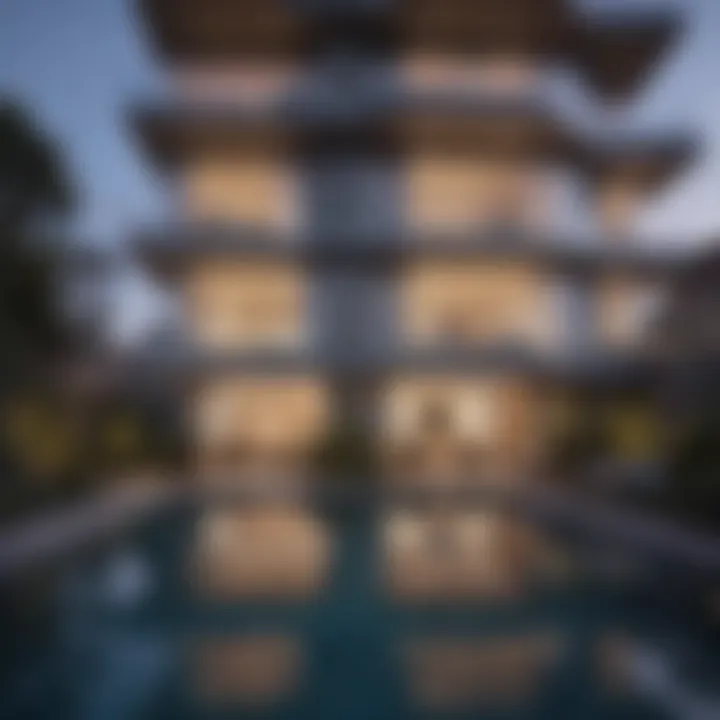 Modern architectural design of Ocean Park residences