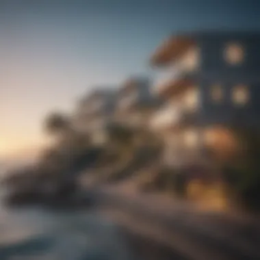 Coastal Serenity: Ocean Park Apartments Stunning coastal view of Ocean Park apartments