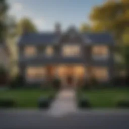 A serene suburban neighborhood showcasing off-market properties