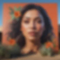 A vibrant mural showcasing the cultural diversity of Phoenix