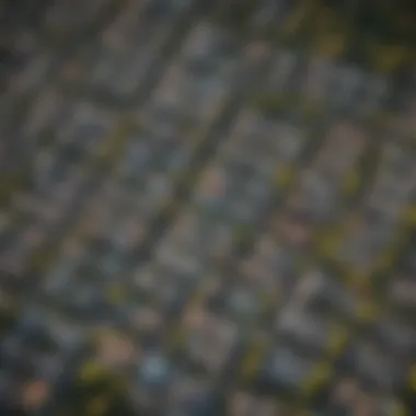 Aerial View of Portland Neighborhoods Aerial view of Portland neighborhoods highlighting potential rent-to-own areas.