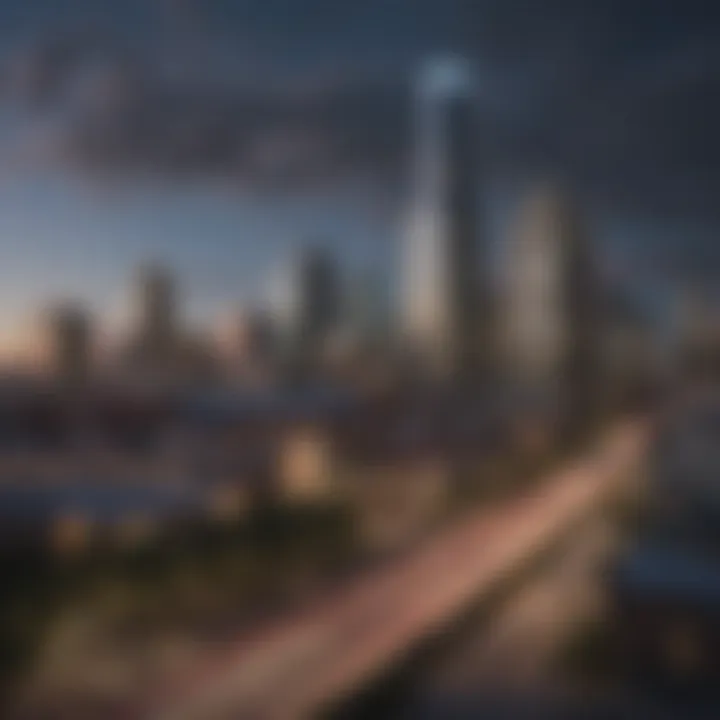 Scenic view of downtown Austin skyline