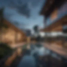 Luxurious rental home with modern architecture