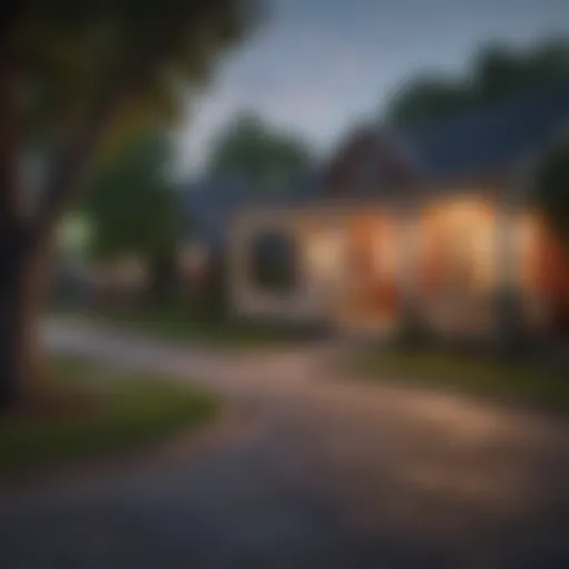 A vibrant neighborhood street in Dallas showcasing local culture and architecture