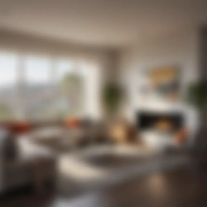 Welcoming interior of a rental apartment with modern furnishings