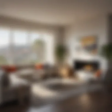 Stylish Modern Apartment Interior Welcoming interior of a rental apartment with modern furnishings