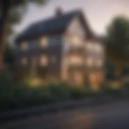 Visual representation of property investment metrics