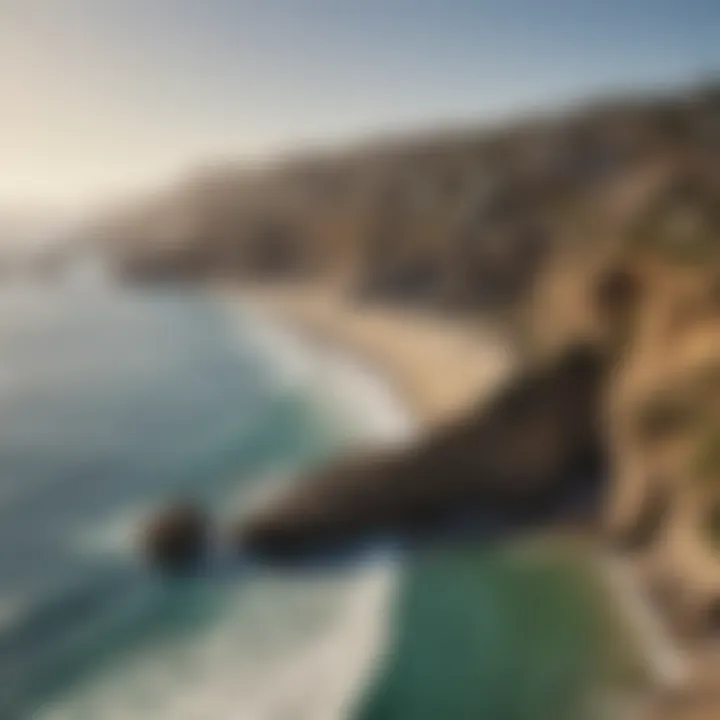 The serene beaches of La Jolla with stunning ocean views and cliffs.