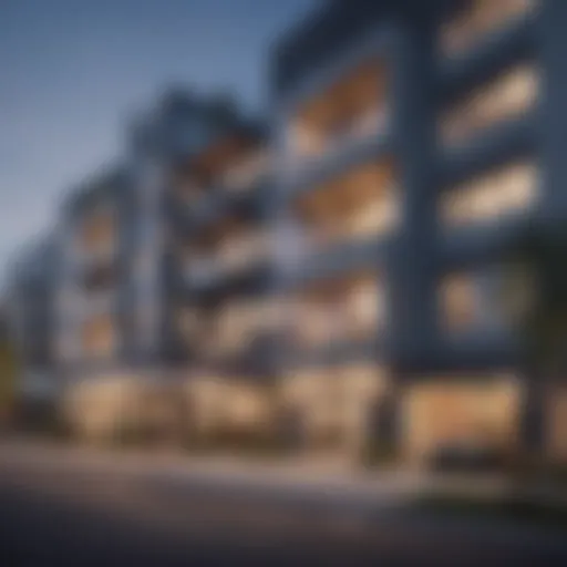 Stylish architectural design of Sawtelle apartments showcasing modern aesthetics