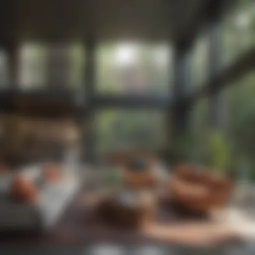 Modern communal living space in Atlanta