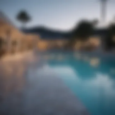 Sparkling Pool at Silver Strand Apartment Complex