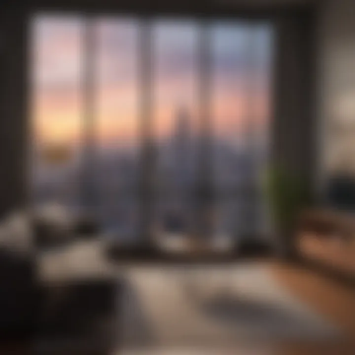 Luxurious Manhattan skyline view from a SpareRoom apartment