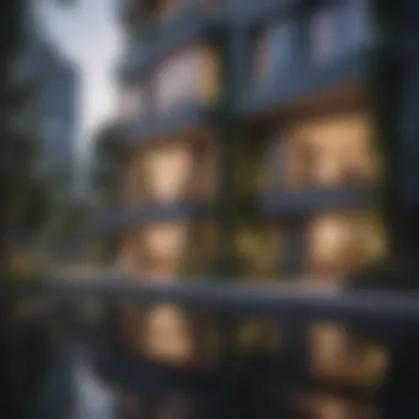 Urban Oasis Modern cityscape with minimal property tax rates
