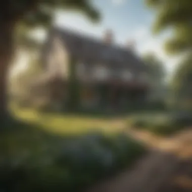 Country Charm Rural landscape with cost-effective property tax options
