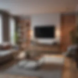 Stylish studio apartment interior in Pilsen