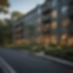 Elegant architectural design of Tarrytown Green Apartments showcasing modern aesthetics.