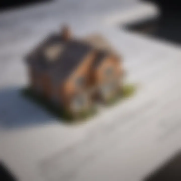 Close-up of mortgage document with highlighted deduction section