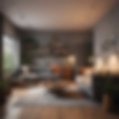 Innovative Space-Saving Solutions Cozy studio apartment with innovative space-saving solutions