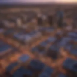 Aerial view of downtown Phoenix showcasing modern architecture and vibrant city life