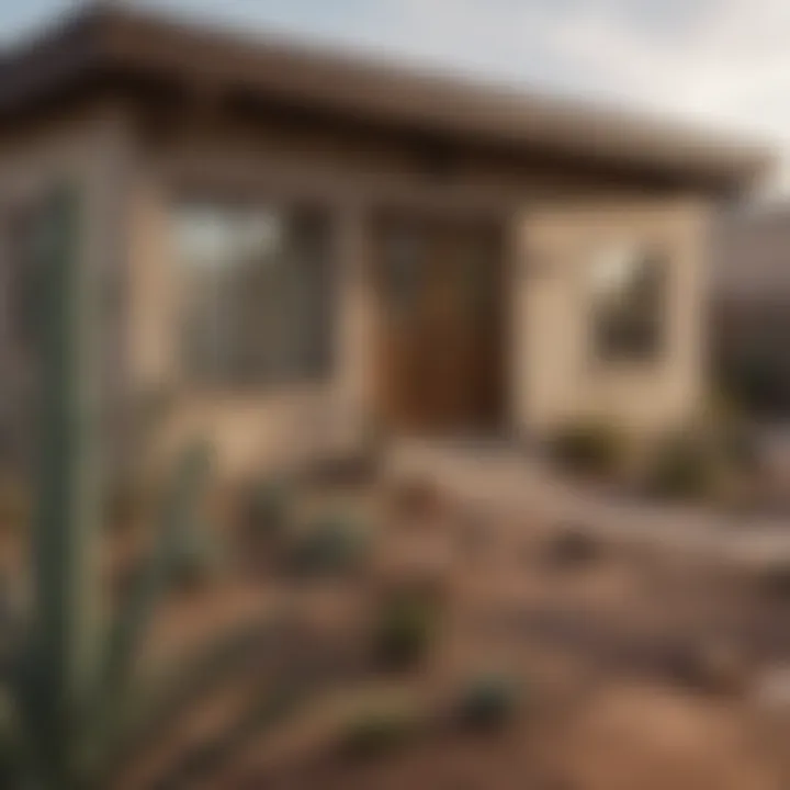 An artistic representation of the cultural diversity found in an urban Arizona neighborhood