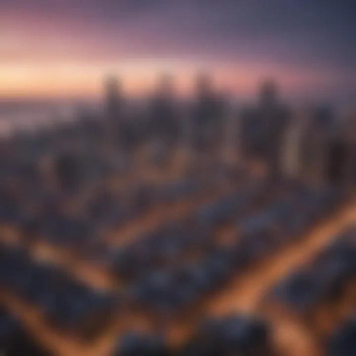 Aerial view of Chicago skyline showcasing diverse architecture