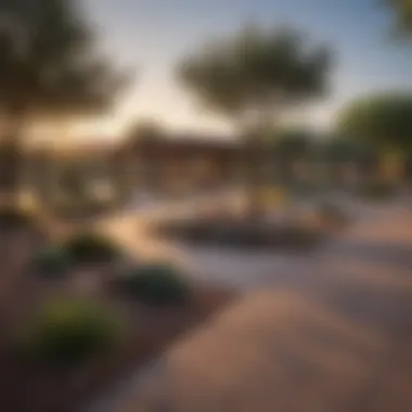 Serene Park in Phoenix Community A serene park in a Phoenix community, highlighting recreational facilities and open spaces.