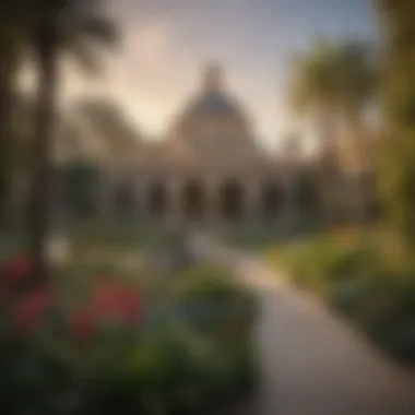 Balboa Park Gardens and Architecture Lively scene of Balboa Park showcasing its lush gardens and historic architecture