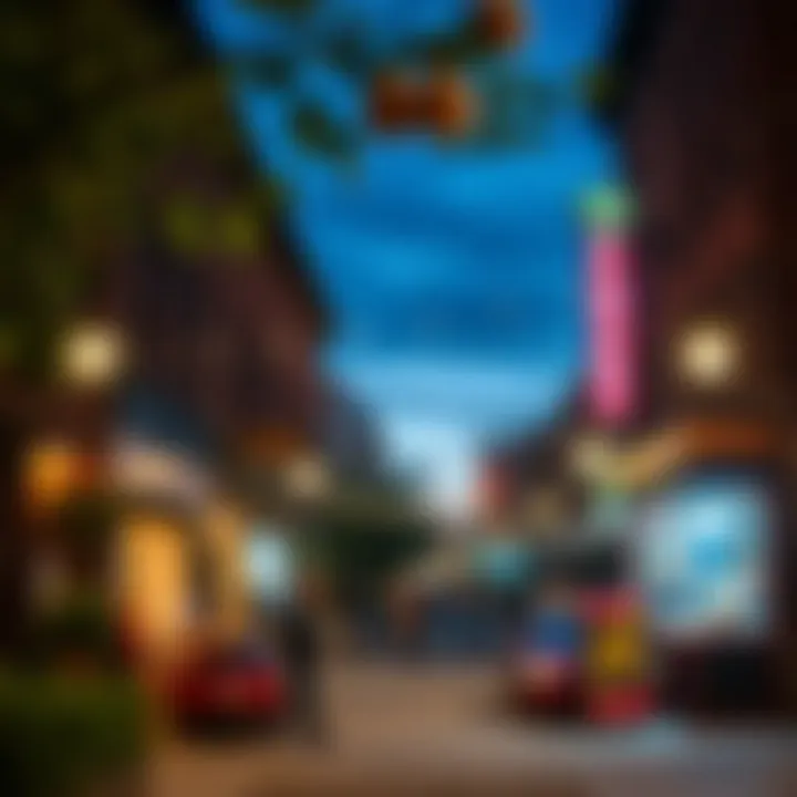 Lively community atmosphere in Logan Square featuring local markets