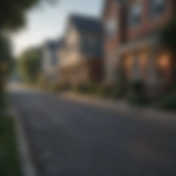 Charming residential street in a Philadelphia suburb