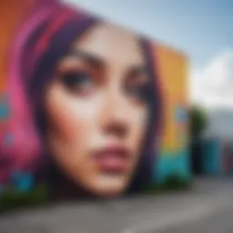 Colorful street art in Wynwood Walls