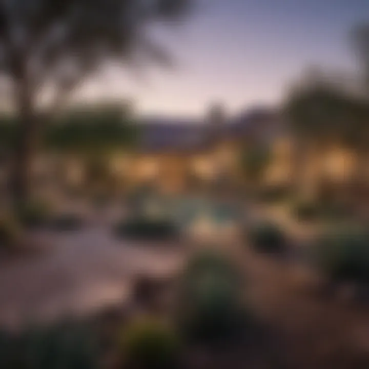 Tranquil Scottsdale Suburb Serene suburban landscape in Scottsdale with picturesque homes