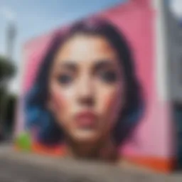 Colorful street art in Wynwood