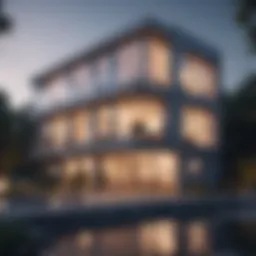 Stunning modern duplex with unique architectural features