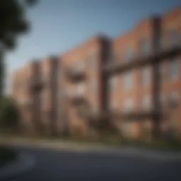 Contemporary architectural design of Parkview Apartments