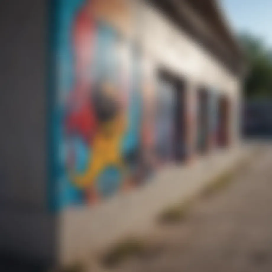 Vibrant street art in Southtown