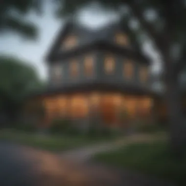 Historic Charm in Austin's Neighborhoods Charming street lined with historic homes in a vibrant neighborhood