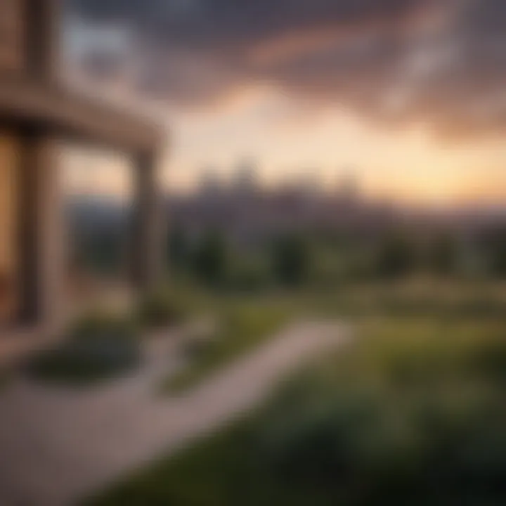 A panoramic view of Denver's skyline from a popular residential area, highlighting the blend of urban living and natural beauty.